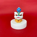 Lion Dance Ornament With Blue Ball