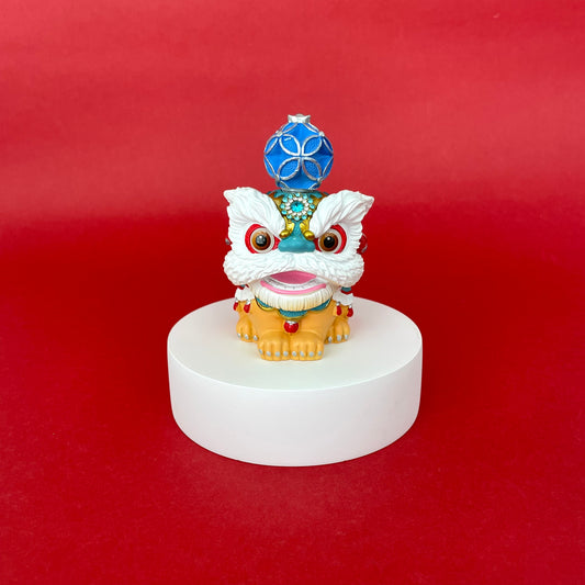 Lion Dance Ornament With Blue Ball
