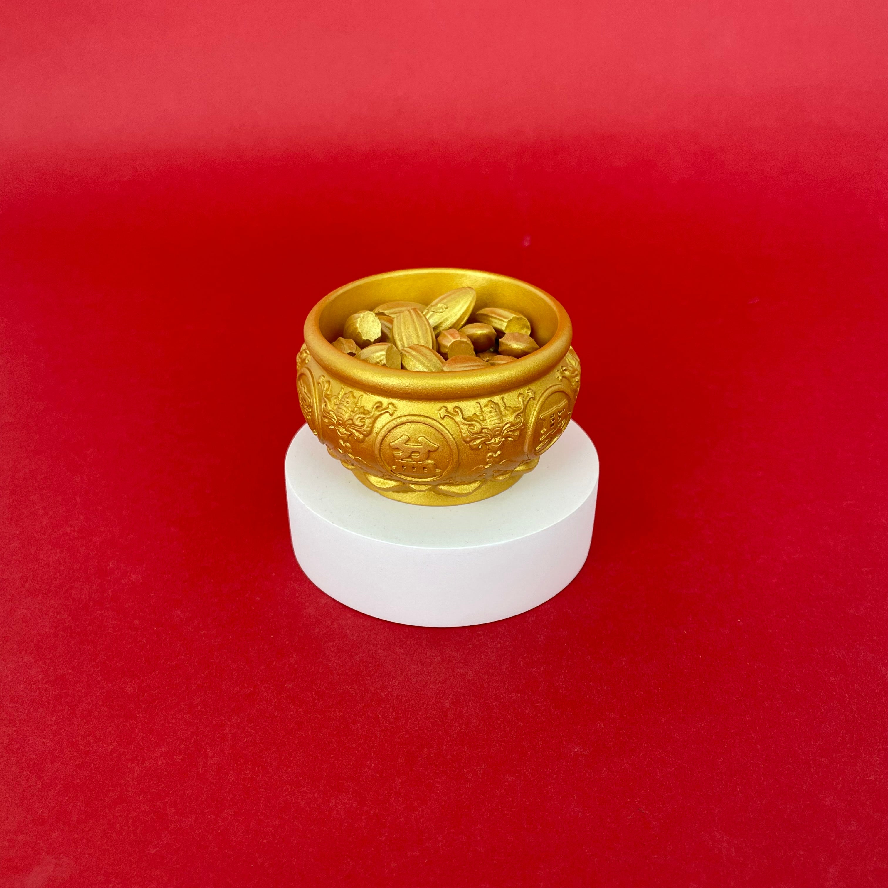 Treasure Bowl With Gold Kuaci