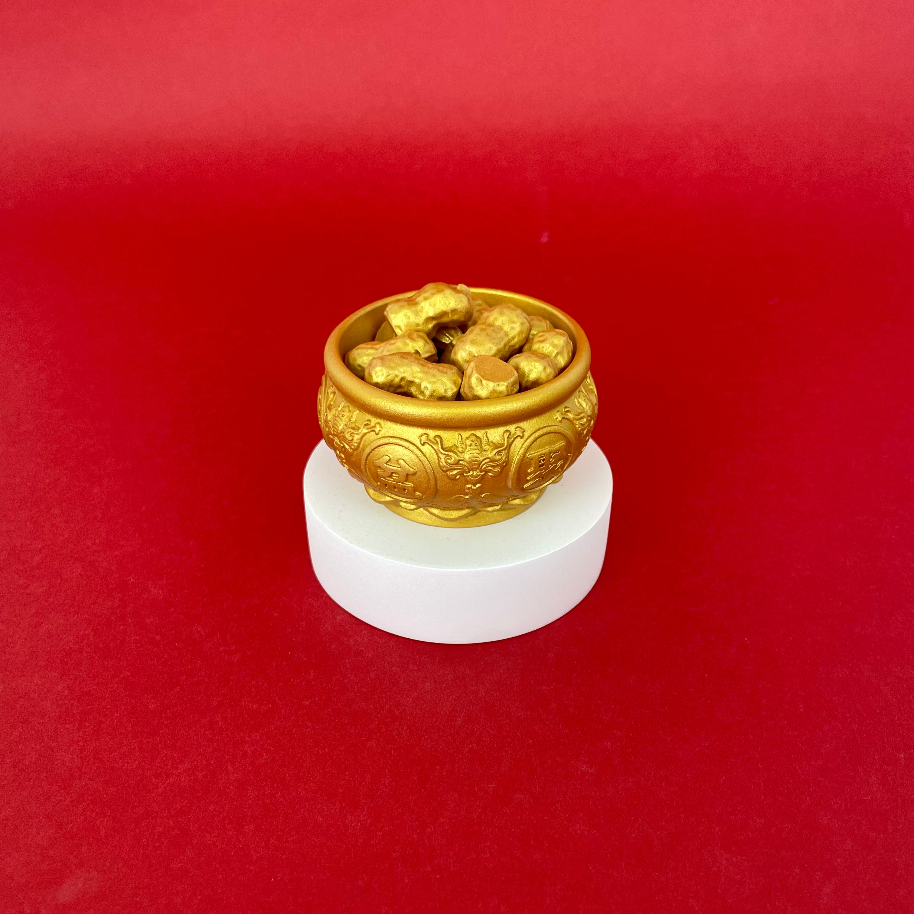 Treasure Bowl With Gold Peanut
