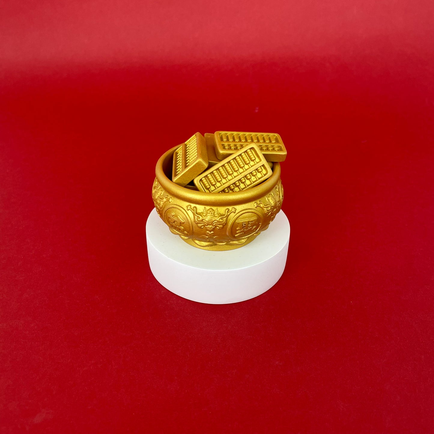 Treasure Bowl With Gold Abacus