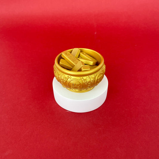 Treasure Bowl With Gold Bar