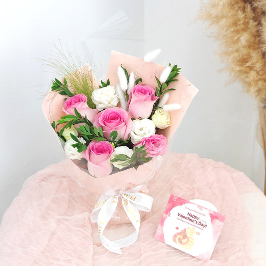 Valentine Rose Bouquet - (5 Stems)