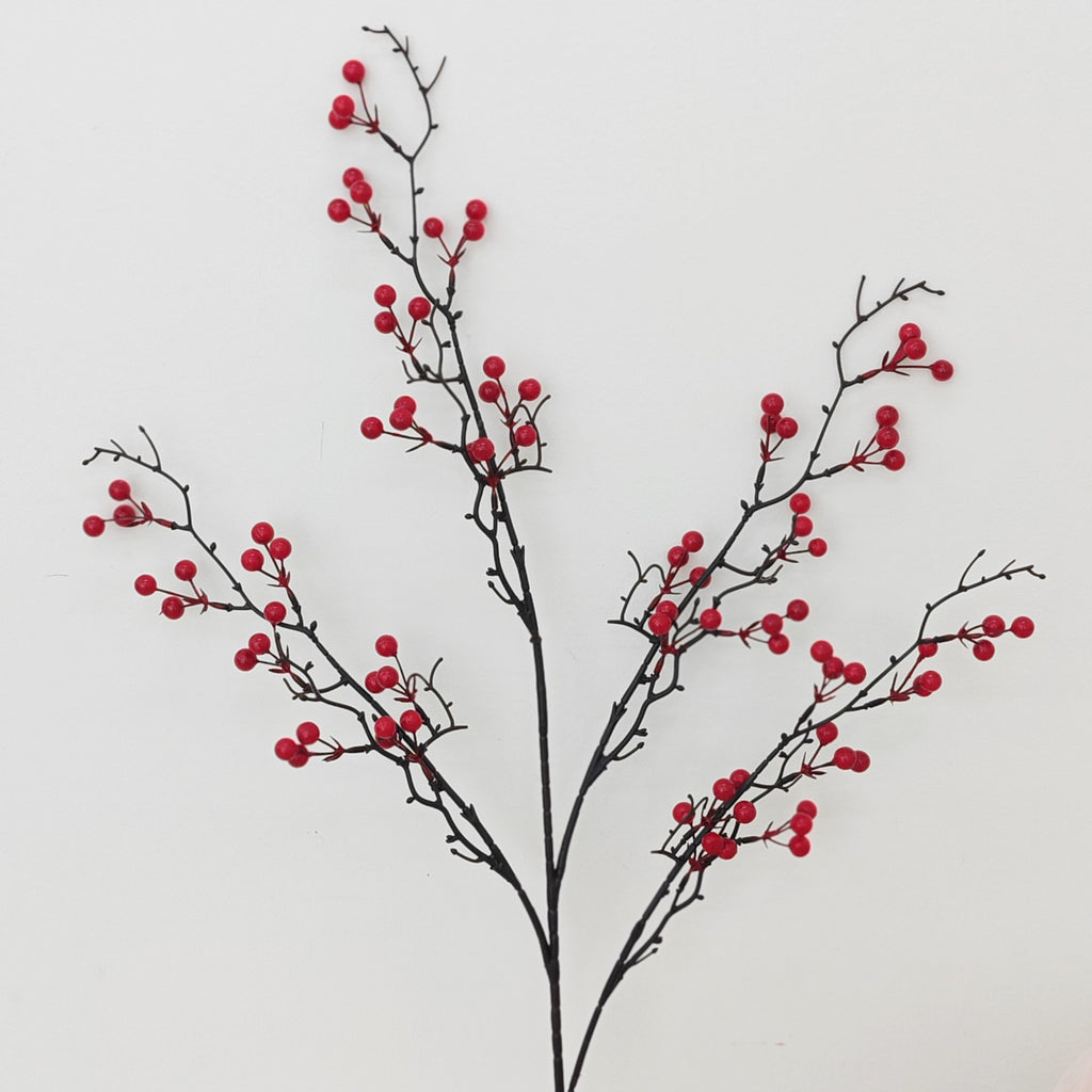 CNY Artificial Ilex Spray 82CM (Per stem)