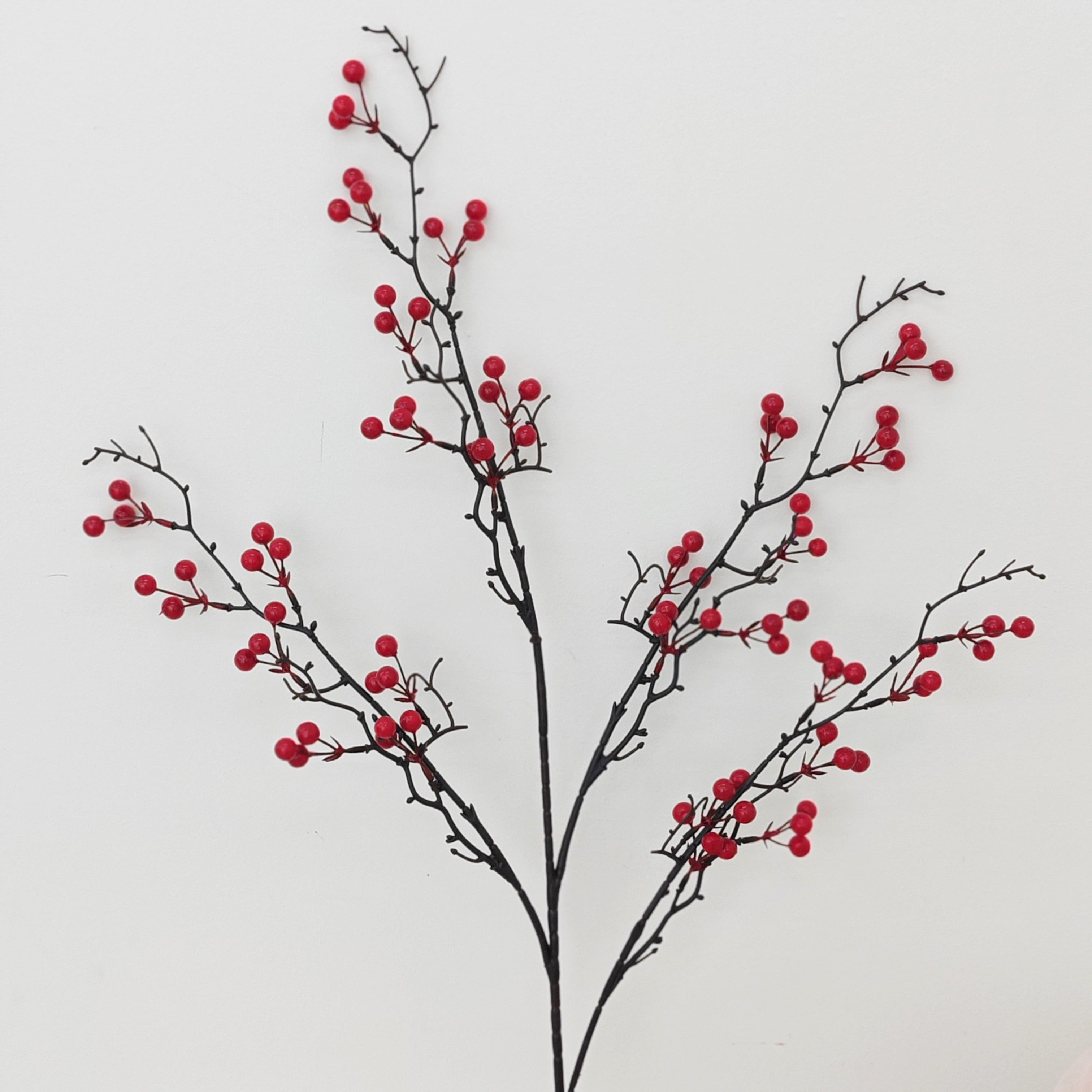 CNY Artificial Ilex Spray 82CM (Per stem)