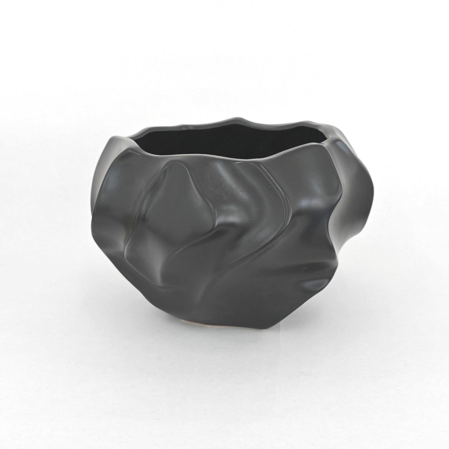 HS216 Wave Pot (T) - Matte Black