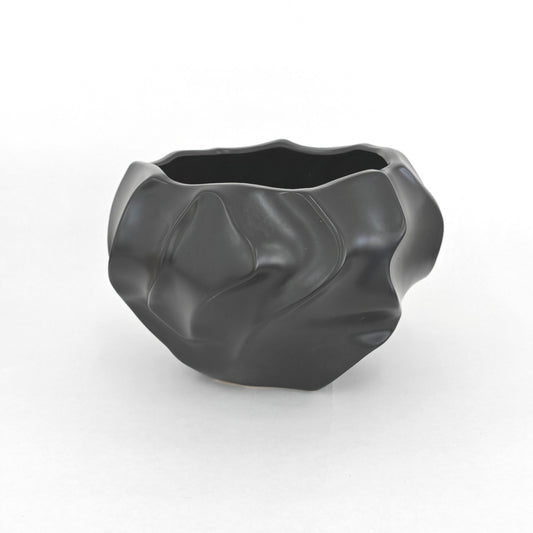 HS216 Wave Pot (T) - Matte Black