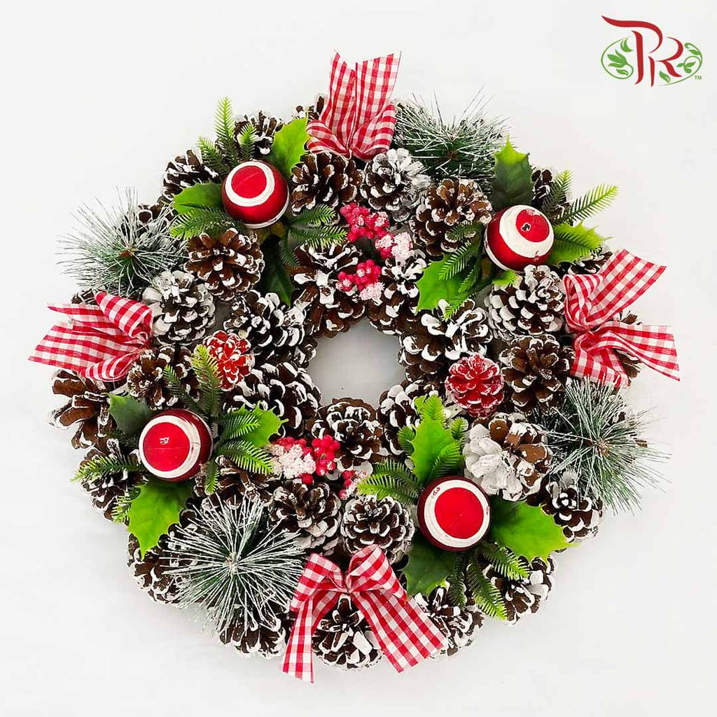Christmas Wreath - Red - Pudu Ria Florist Southern