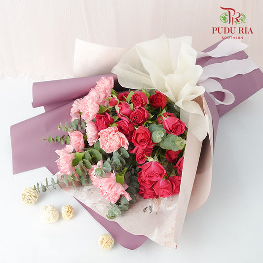 Carnation Bouquet (10 stems) - Pudu Ria Florist Southern