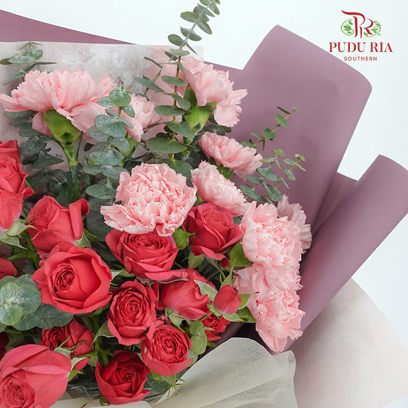 Carnation Bouquet (10 stems) - Pudu Ria Florist Southern