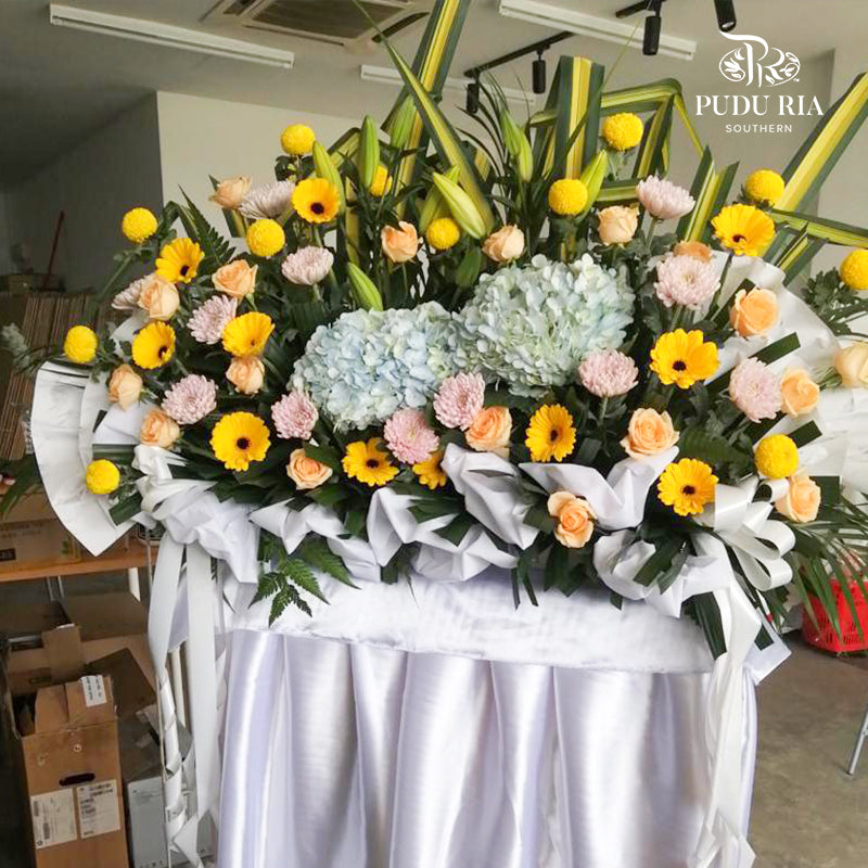 Condolence Flower Arrangement Stand #11 - Pudu Ria Florist Southern