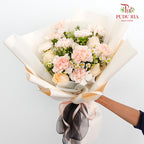 Carnation & Rose Bouquet (10stems) - Pudu Ria Florist Southern