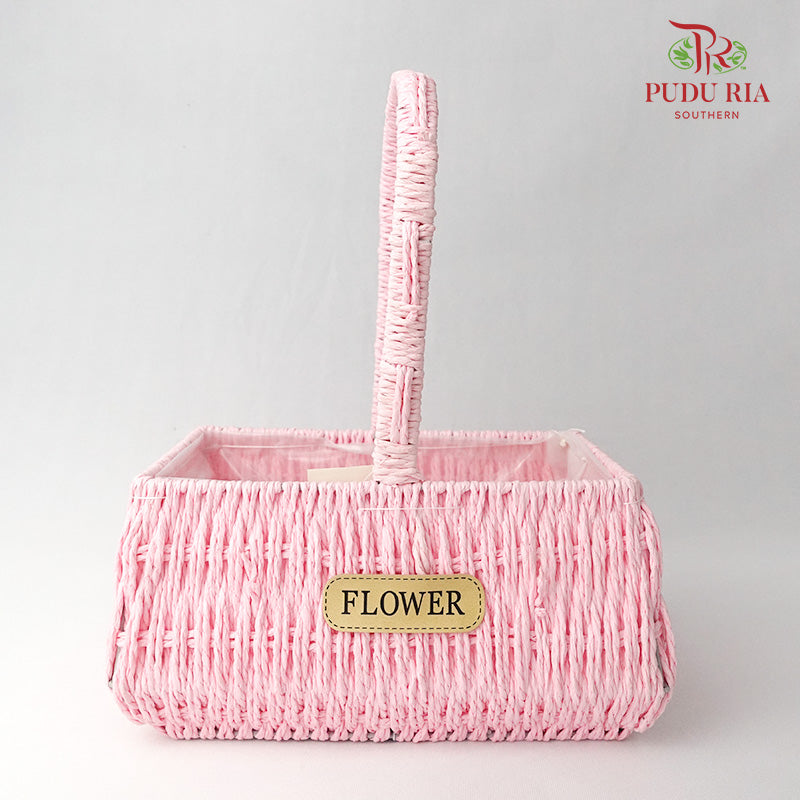 Floral Basket 21-322 Pink - Pudu Ria Florist Southern