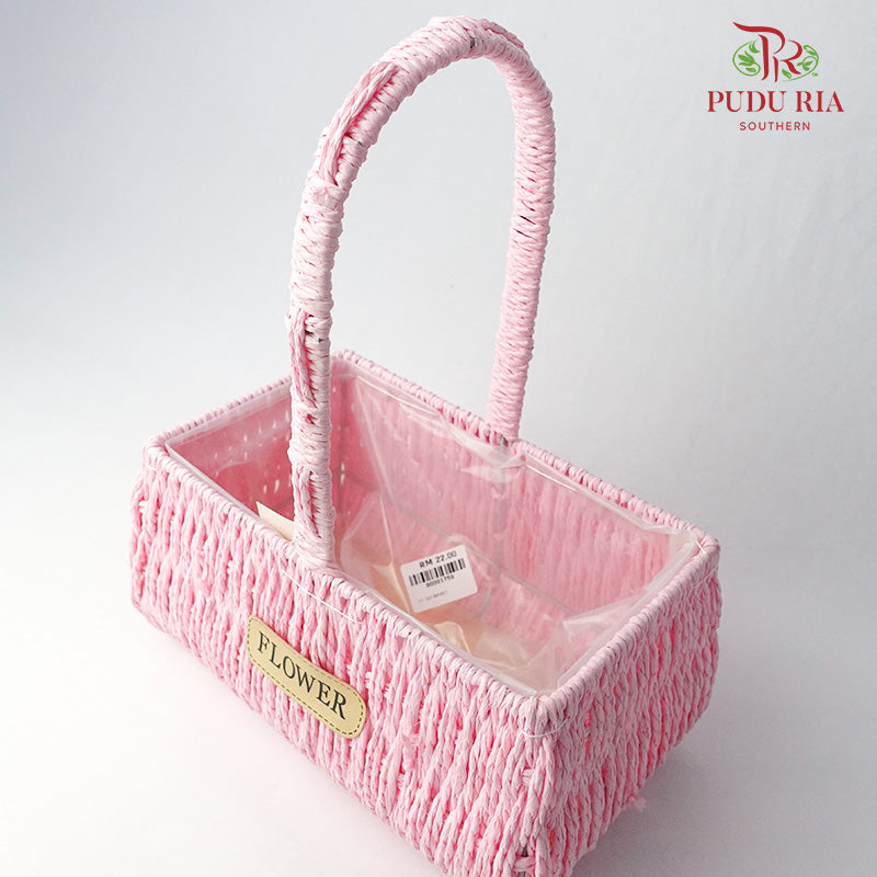 Floral Basket 21-322 Pink - Pudu Ria Florist Southern