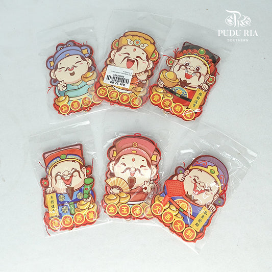 CNY Hanging Ornaments (Random Colour God of Wealth) - Per Pcs - Pudu Ria Florist Southern