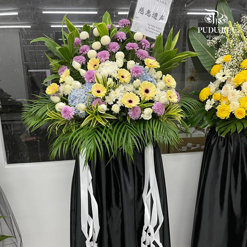 Condolence Flower Arrangement Stand #3 - Pudu Ria Florist Southern