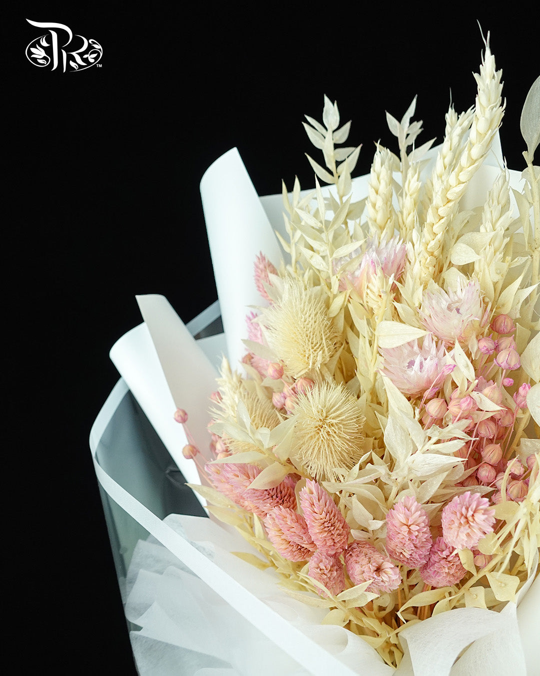 Pink Dried Flower Bouquet - Pudu Ria Florist Southern