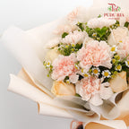 Carnation & Rose Bouquet (10stems) - Pudu Ria Florist Southern