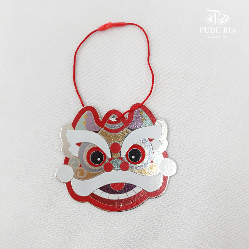 CNY Hanging Card Lion/Nords#2 (M) per pcs - Pudu Ria Florist Southern