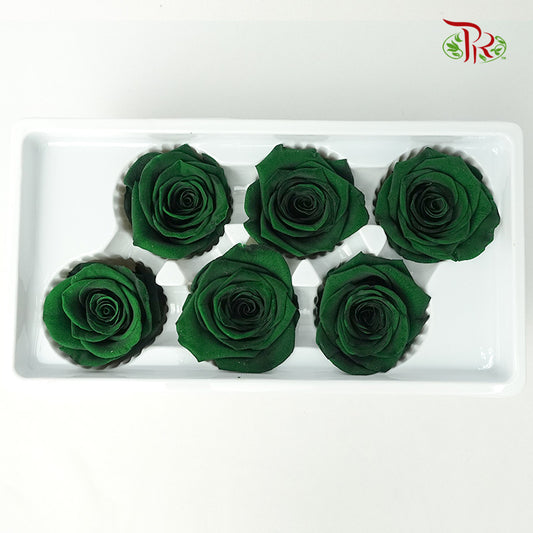 6 Bloom Preservative Rose - Green - Pudu Ria Florist Southern