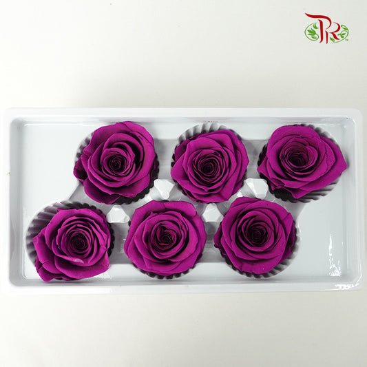 6 Bloom Preservative Rose - Dark Purple - Pudu Ria Florist Southern