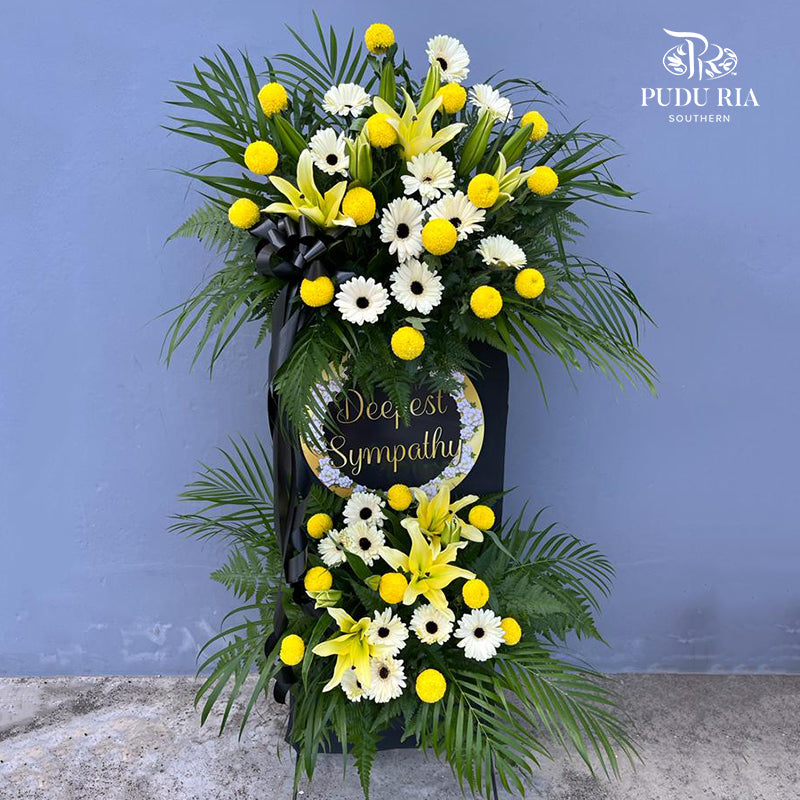 Condolence Flower Arrangement Stand #6 - Pudu Ria Florist Southern