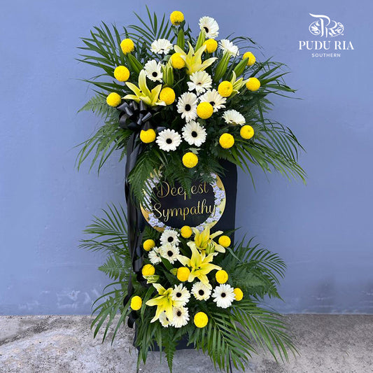 Condolence Flower Arrangement Stand #6 - Pudu Ria Florist Southern