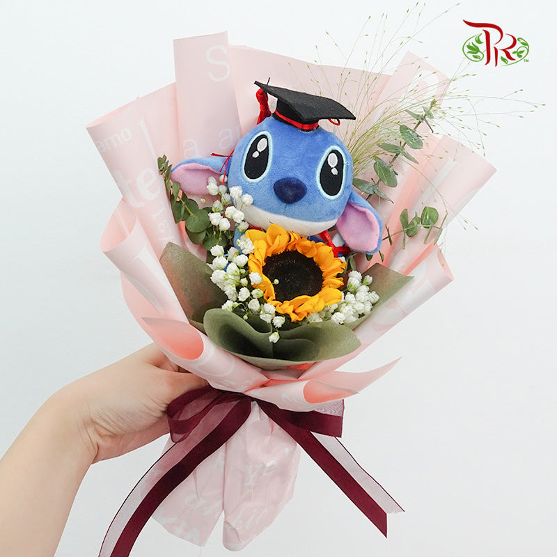 Graduation Bouquet (1 stem Sunflower) - Pudu Ria Florist Southern