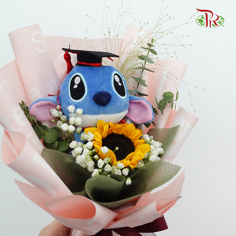 Graduation Bouquet (1 stem Sunflower) - Pudu Ria Florist Southern