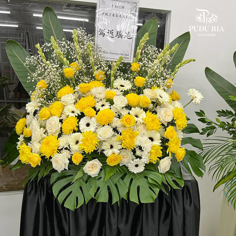 Condolence Flower Arrangement Stand #8 - Pudu Ria Florist Southern