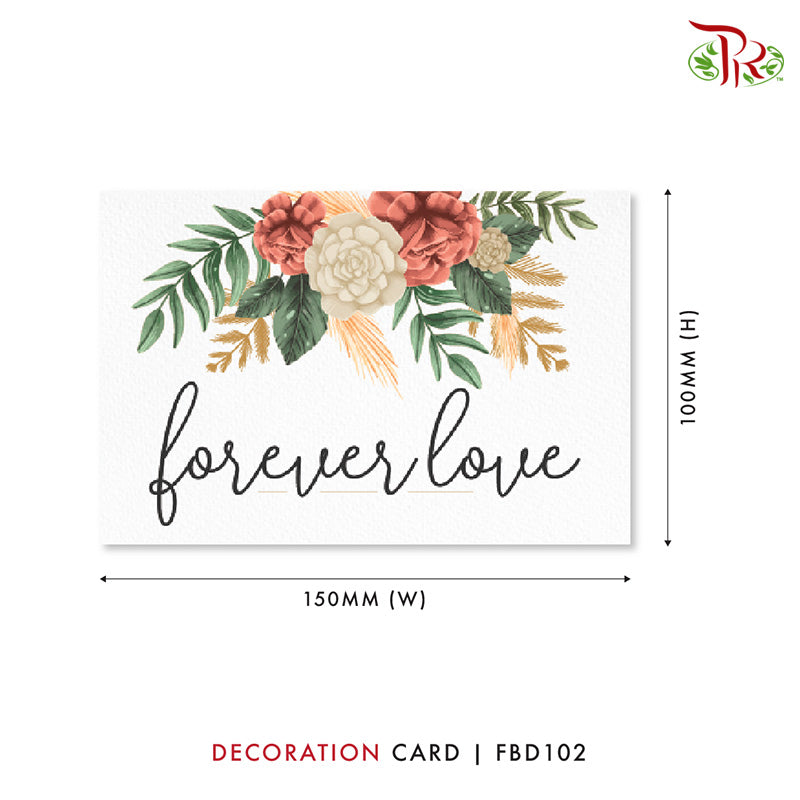 Decoration Cards - FBD102 - Pudu Ria Florist Southern
