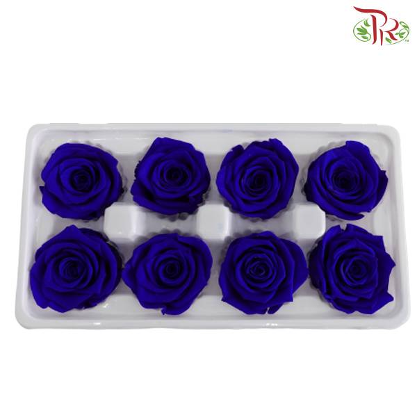 8 Bloom Preservative Rose - Blue - Pudu Ria Florist Southern