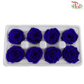 8 Bloom Preservative Rose - Blue - Pudu Ria Florist Southern