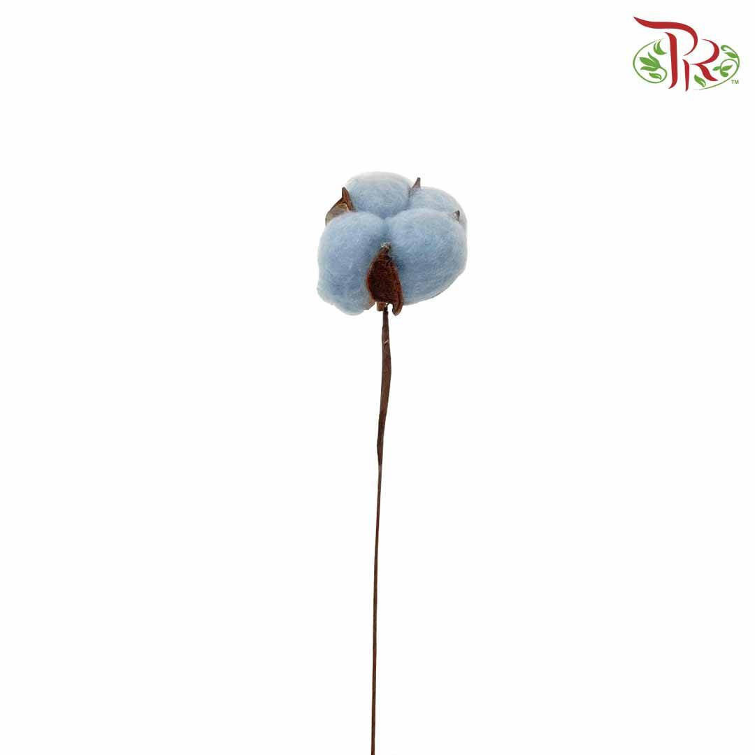 Artificial Cotton Flower - Blue - Pudu Ria Florist Southern