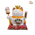 9‘ Lucky Cat Orange (Swing) 财源滚滚- FBA040#3 - Pudu Ria Florist Southern
