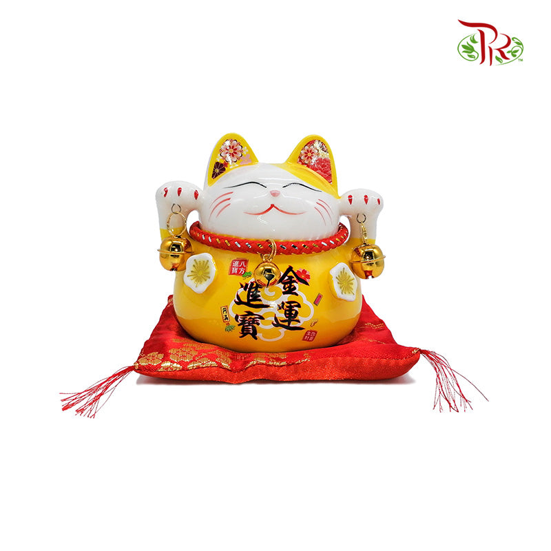 4.5‘ Lucky Cat Yellow 金运进宝- FBA041#2 - Pudu Ria Florist Southern