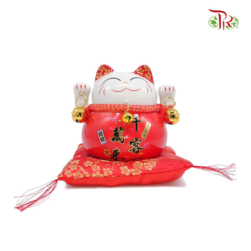 4.5‘ Lucky Cat Red 千客万来- FBA041#8 - Pudu Ria Florist Southern