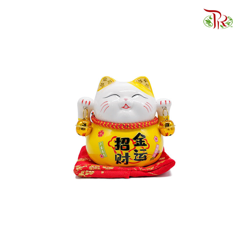 3.5‘ Lucky Cat Yellow 金运招财- FBA042#2 - Pudu Ria Florist Southern