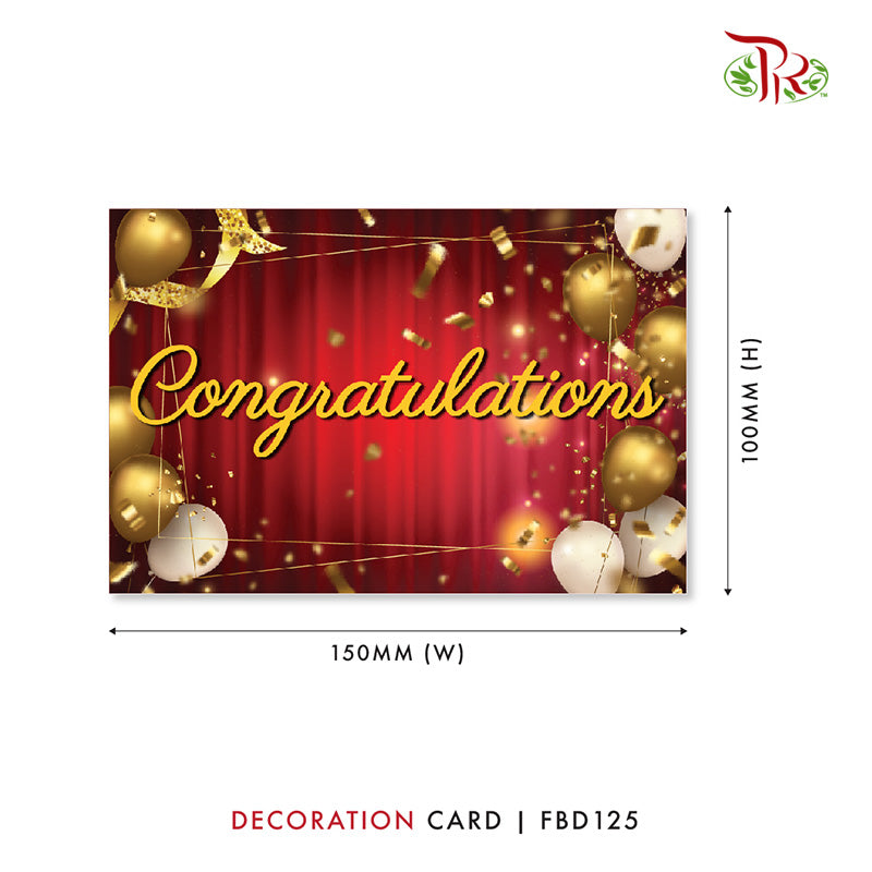 Decoration Card - FBD125 - Pudu Ria Florist Southern