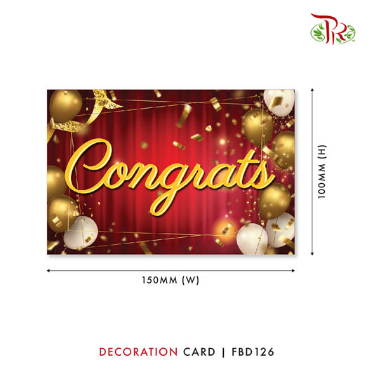 Decoration Card - FBD126 - Pudu Ria Florist Southern