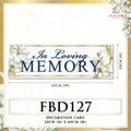 Sympathy & Condolences Card - FBD127 - Pudu Ria Florist Southern