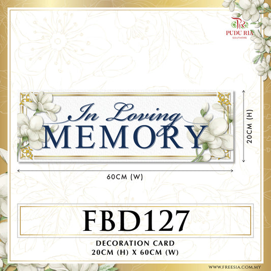 Sympathy & Condolences Card - FBD127 - Pudu Ria Florist Southern