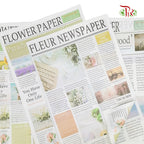 Vintage Newspaper Vintage White - FPP072#1 - Pudu Ria Florist Southern