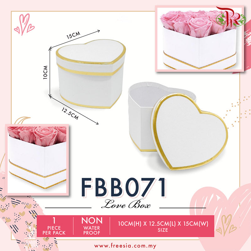Classic Love Box / Gold - FBB071#1 - Offer Item - Pudu Ria Florist Southern