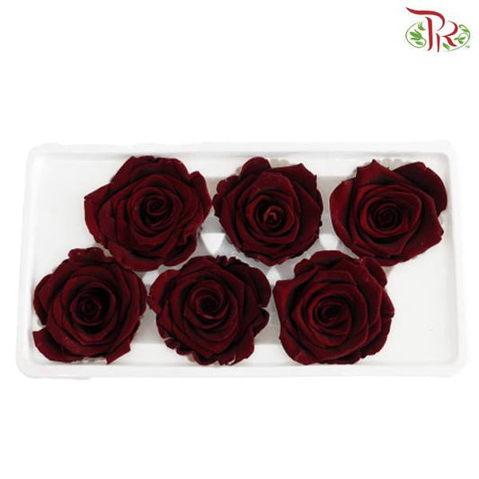 6 Bloom Preservative Rose - Maroon - Pudu Ria Florist Southern