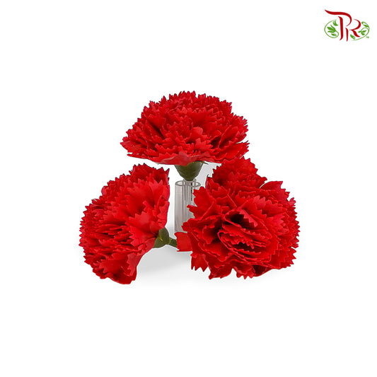 Fragrance Carnation Soap Flower Red - FBA025#4