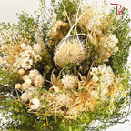 Dry Bouquet - White And Green - Pudu Ria Florist Southern
