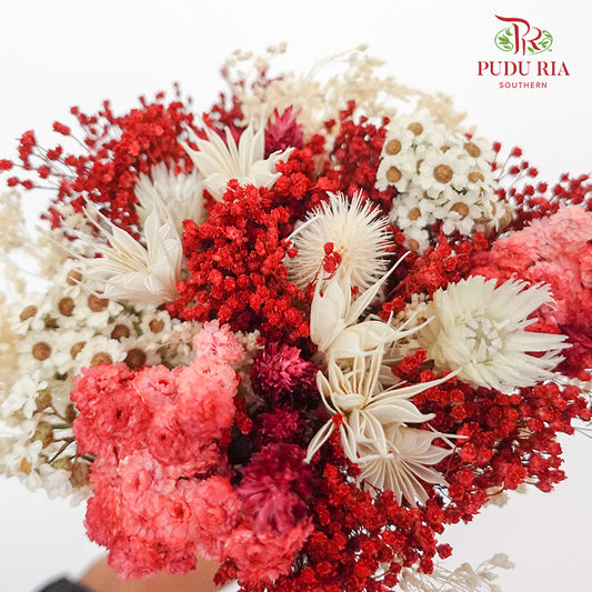 Dry Bouquet - Dark Red - Pudu Ria Florist Southern