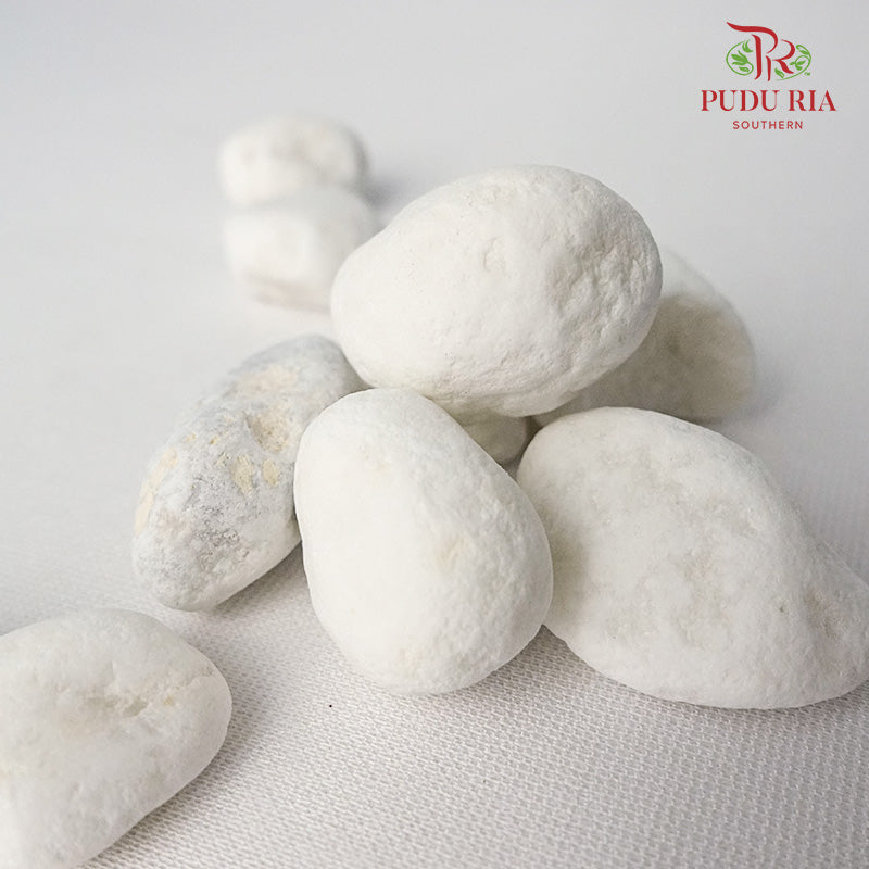 White Stone Medium - 1Kg - Pudu Ria Florist Southern