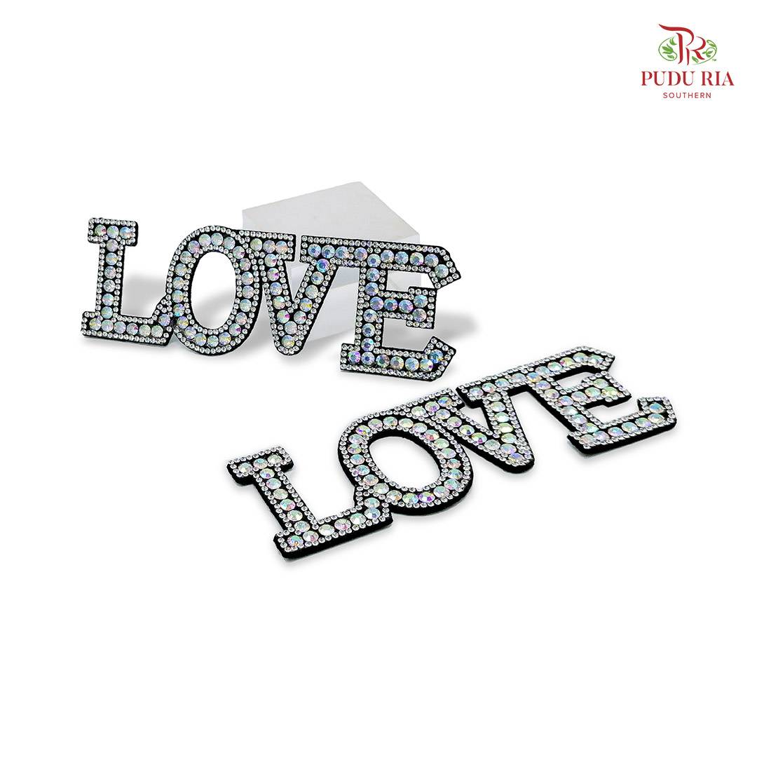 Love Card Insertion Black Word - FBA020#1 - Pudu Ria Florist Southern
